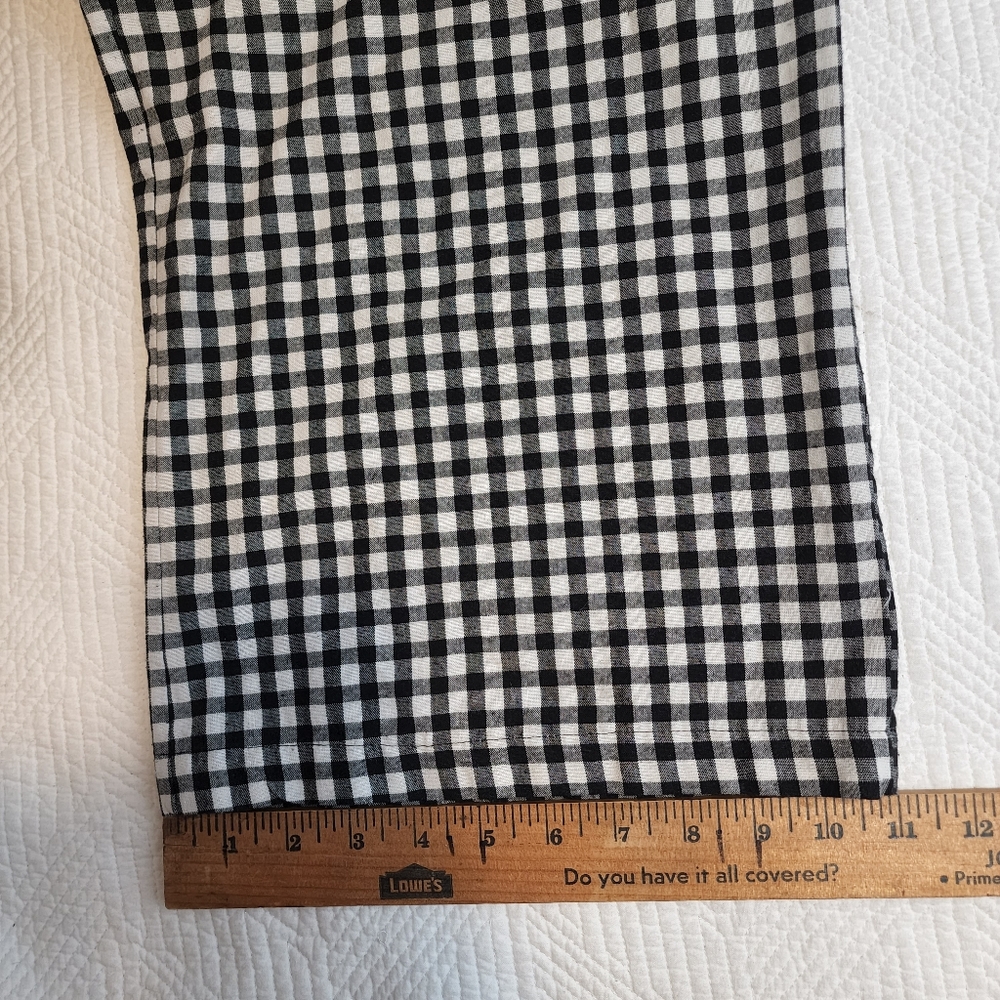Zara checkered wide leg cropped pants - Picture 11 of 11